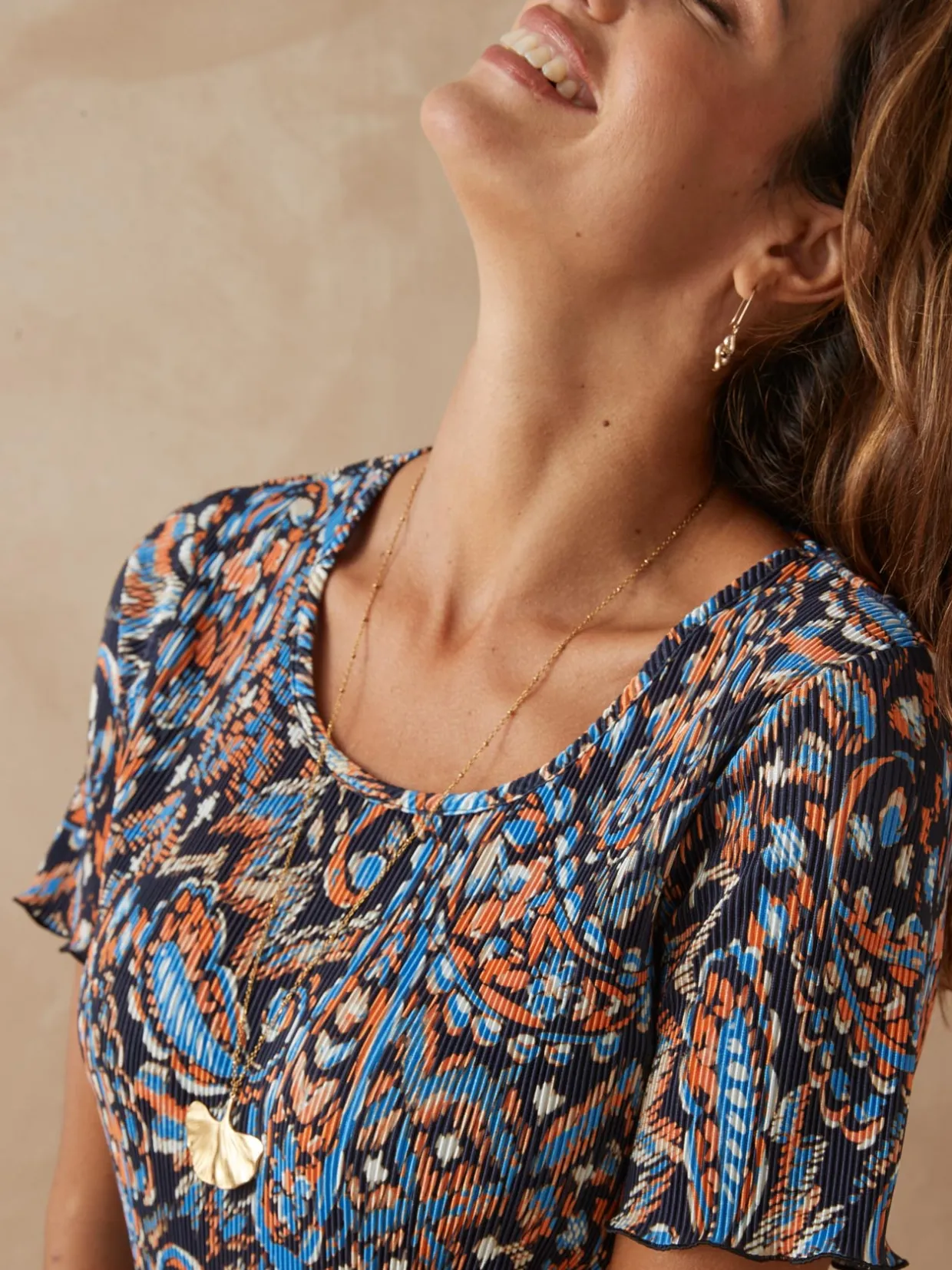 Femme Daxon Tee-shirt plissé permanent