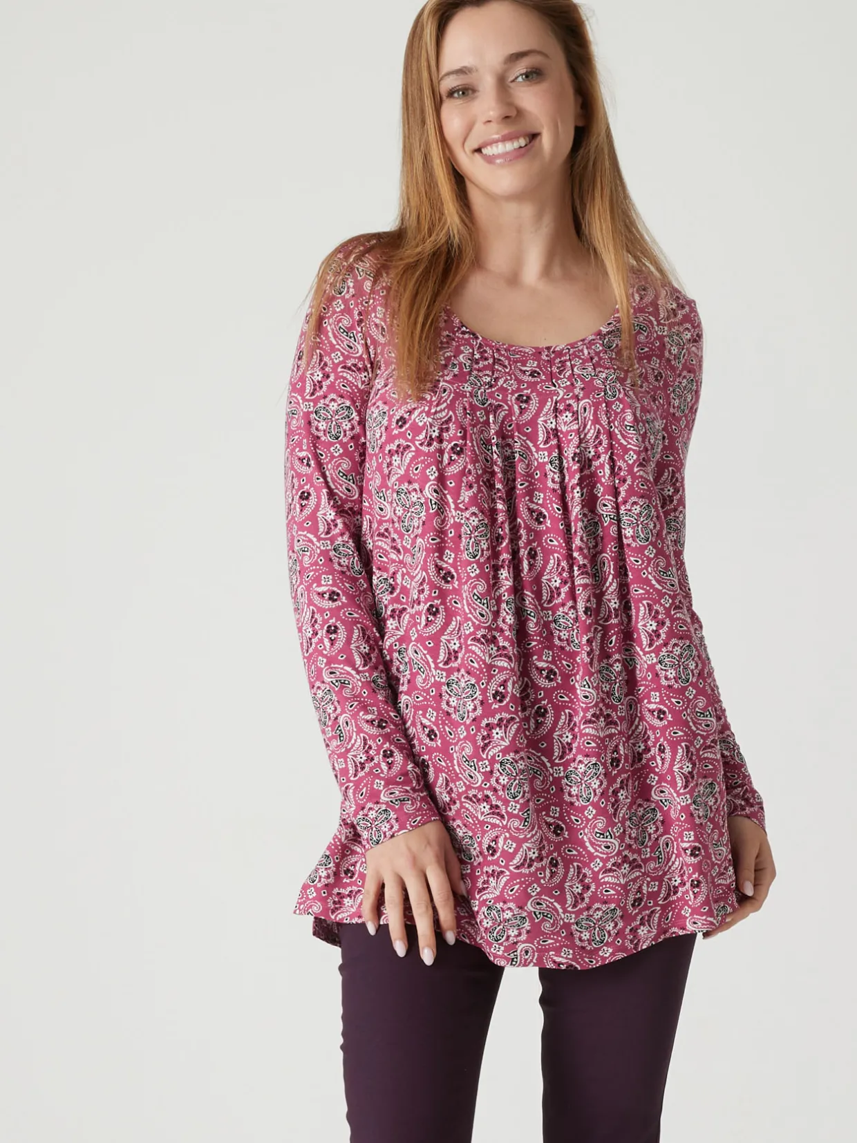 Femme Daxon Tee-shirt tunique manches longues