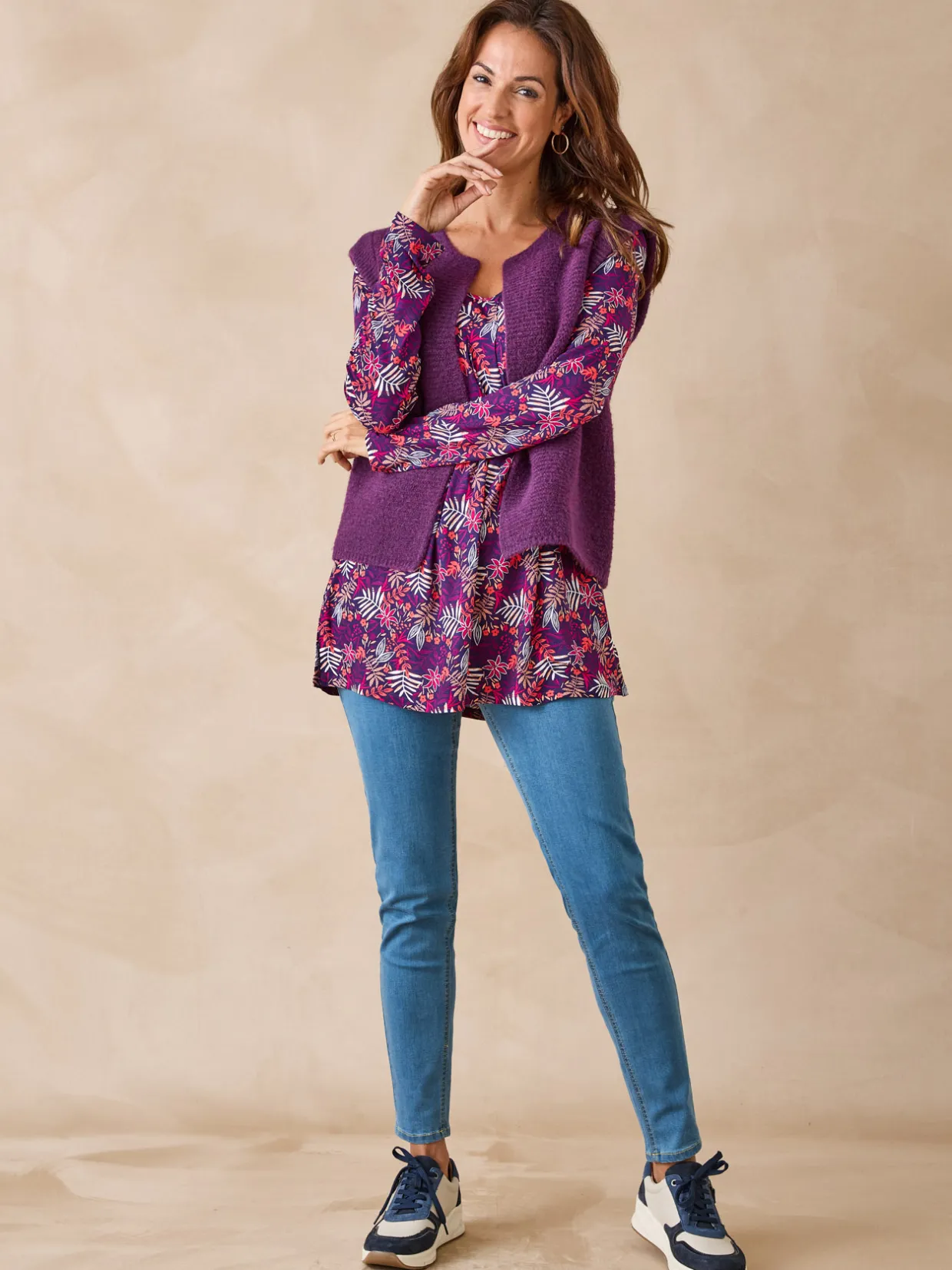 Femme Daxon Tee-shirt tunique manches longues