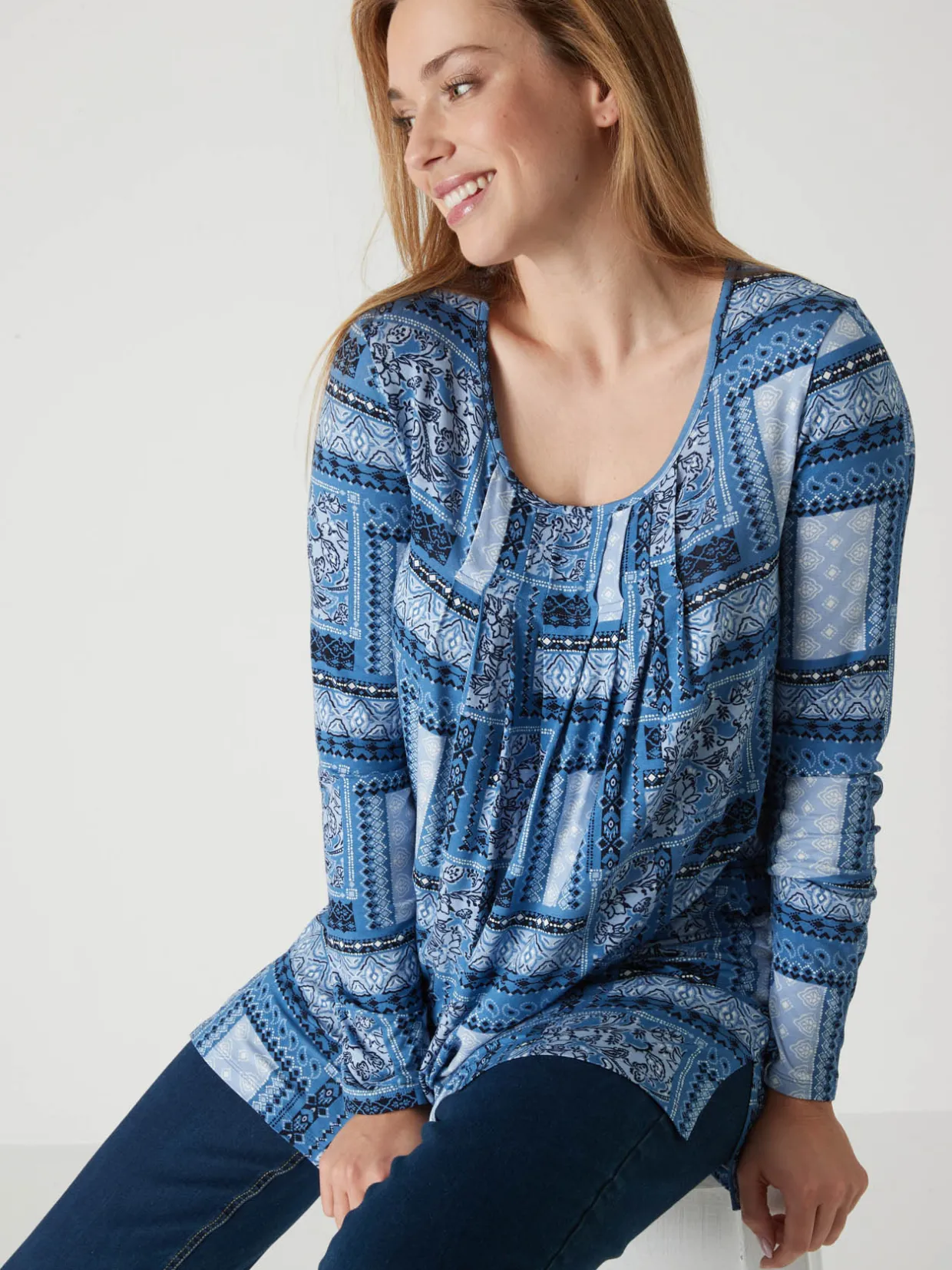 Femme Daxon Tee-shirt tunique manches longues