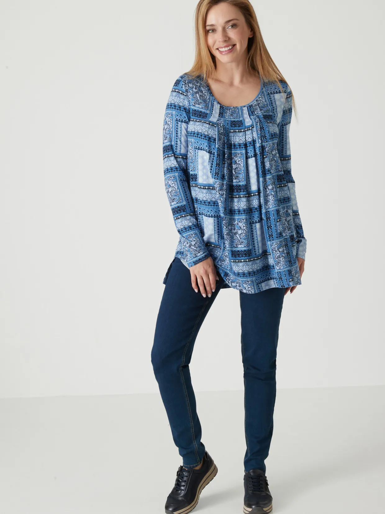 Femme Daxon Tee-shirt tunique manches longues