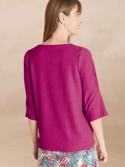 Femme Daxon Tee-shirt V galon fantaisie