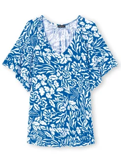 Femme Daxon Tee-shirt V smocks au dos