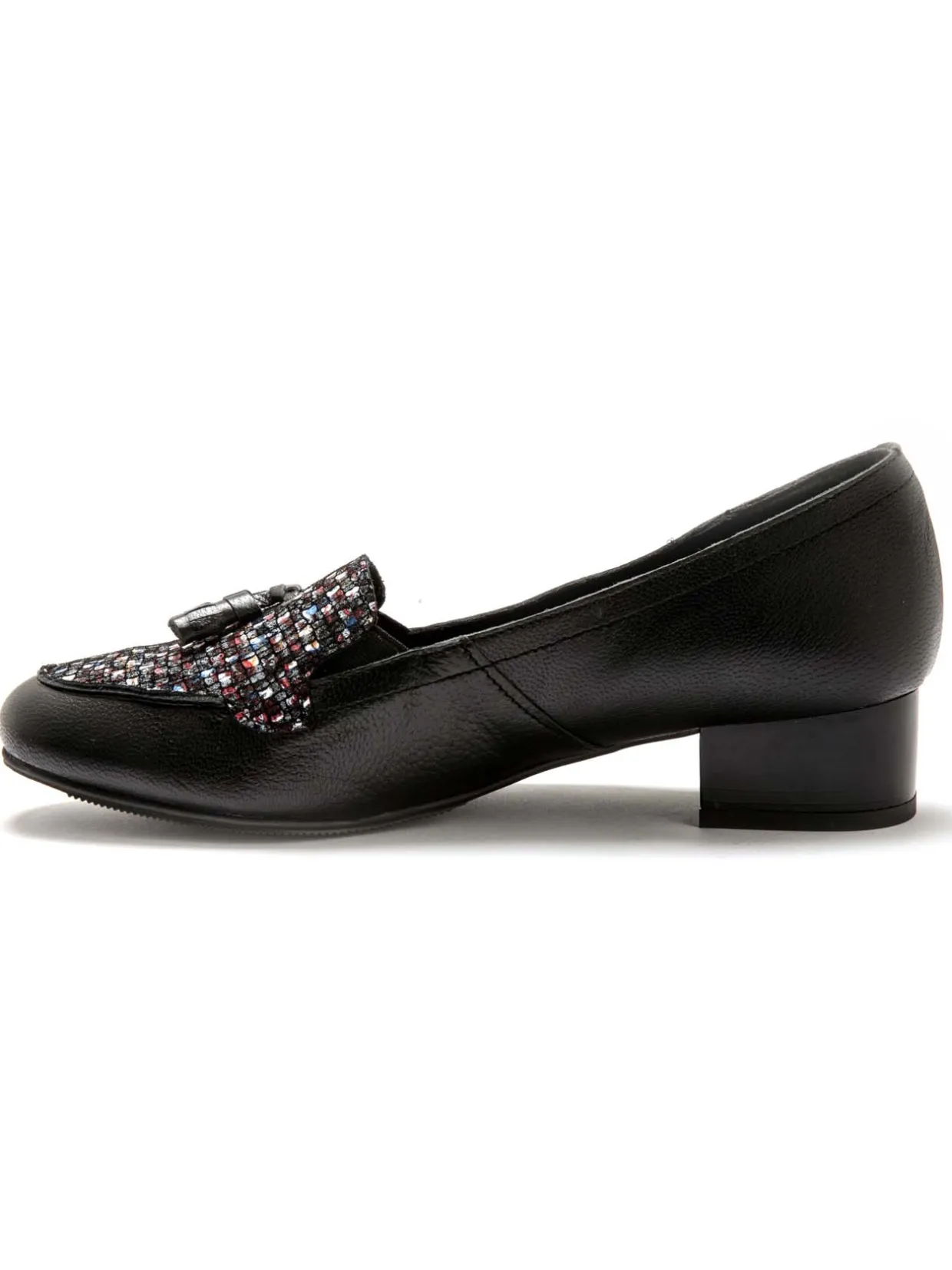 Femme Pédiconfort Trotteurs à pompons cuir demi-pointures