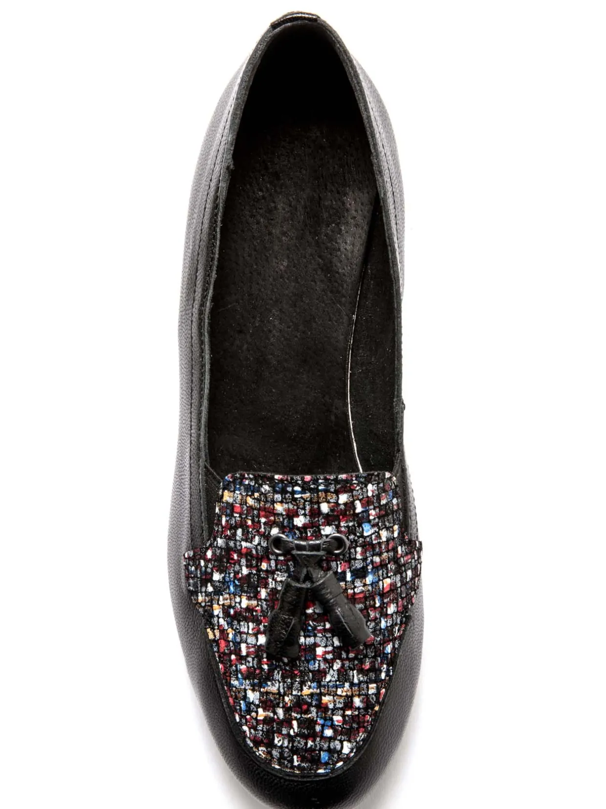 Femme Pédiconfort Trotteurs à pompons cuir demi-pointures