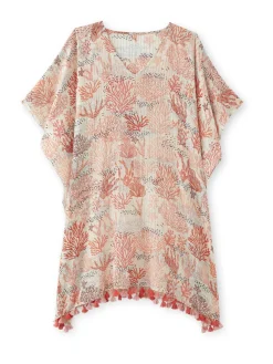 Femme Daxon Tunique ample en voile à pompons