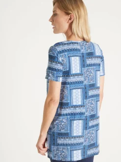 Femme Daxon Tunique en maille avec plis d'aisance