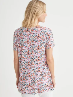 Femme Daxon Tunique en maille avec plis d'aisance