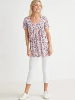 Femme Daxon Tunique en maille avec plis d'aisance