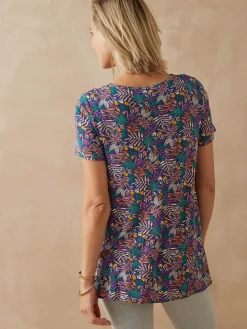 Femme Daxon Tunique en maille avec plis d'aisance