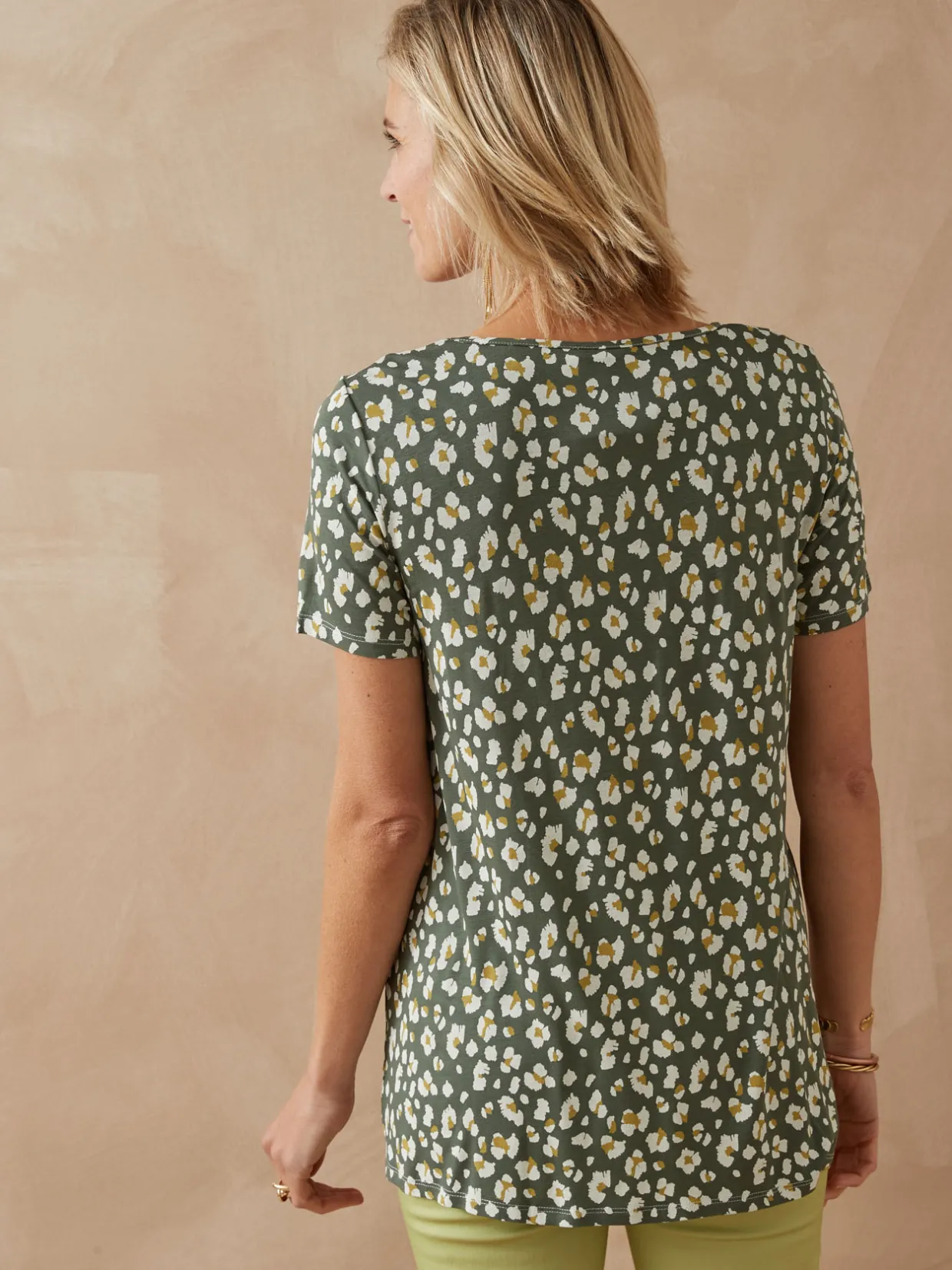 Femme Daxon Tunique en maille avec plis d'aisance