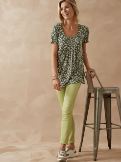 Femme Daxon Tunique en maille avec plis d'aisance