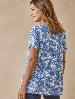 Femme Daxon Tunique en maille avec plis d'aisance