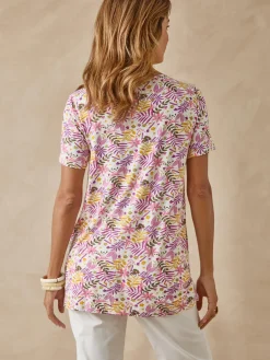 Femme Daxon Tunique en maille avec plis d'aisance