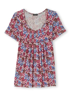 Femme Daxon Tunique en maille avec plis d'aisance