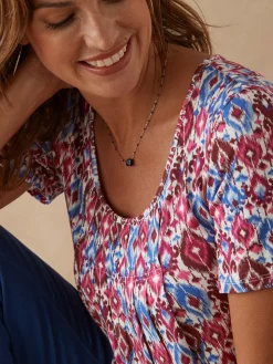 Femme Daxon Tunique en maille avec plis d'aisance