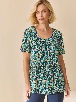 Femme Daxon Tunique en maille crêpe