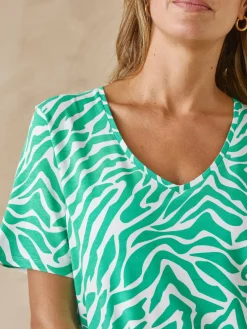 Femme Daxon Tunique fluide manches courtes