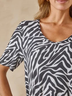 Femme Daxon Tunique fluide manches courtes