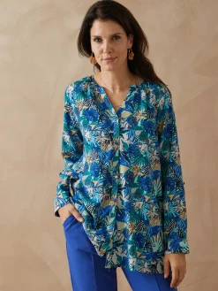 Femme Daxon Tunique longue entièrement boutonnée