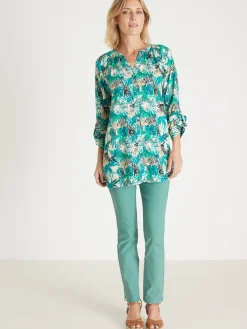 Femme Daxon Tunique longue entièrement boutonnée