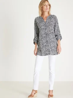 Femme Daxon Tunique longue entièrement boutonnée