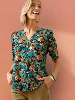 Femme Daxon Tunique maille fluide coupe confort