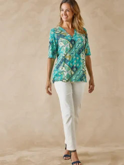 Femme Daxon Tunique maille fluide coupe confort