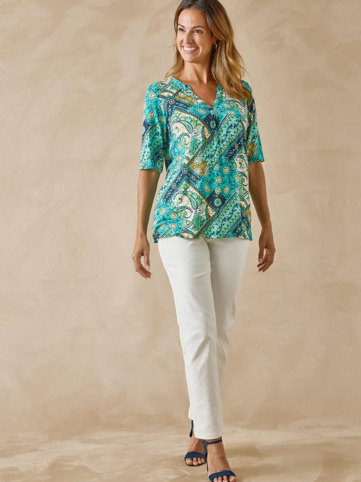 Femme Daxon Tunique maille fluide coupe confort