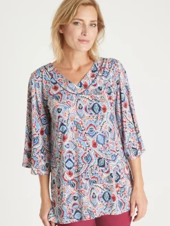 Femme Daxon Tunique manches pagode 3/4