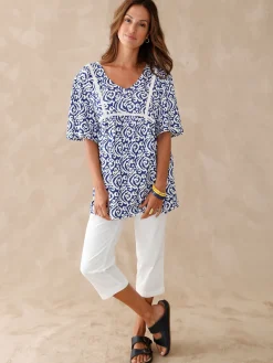 Femme Daxon Tunique évasée élastiquée taille