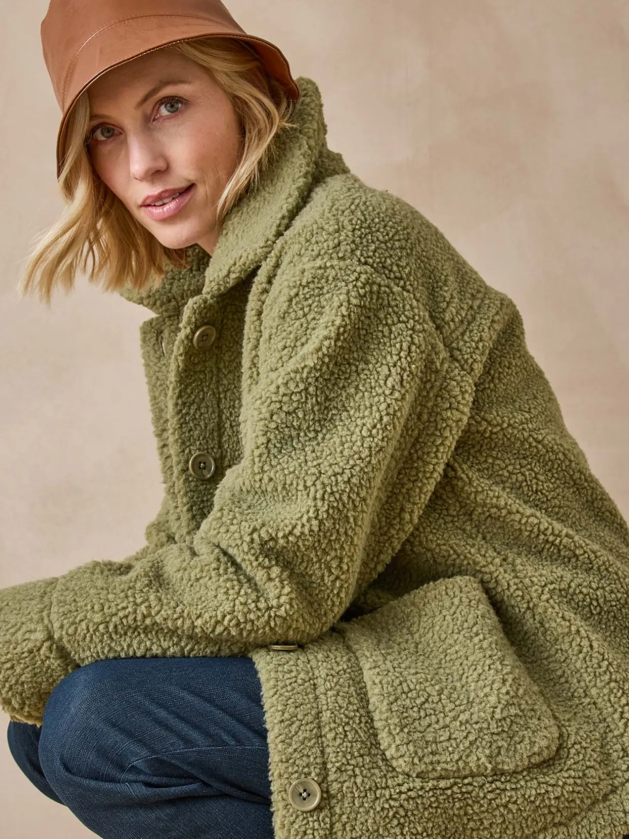 Femme Daxon Veste chaude en maille moutonnée