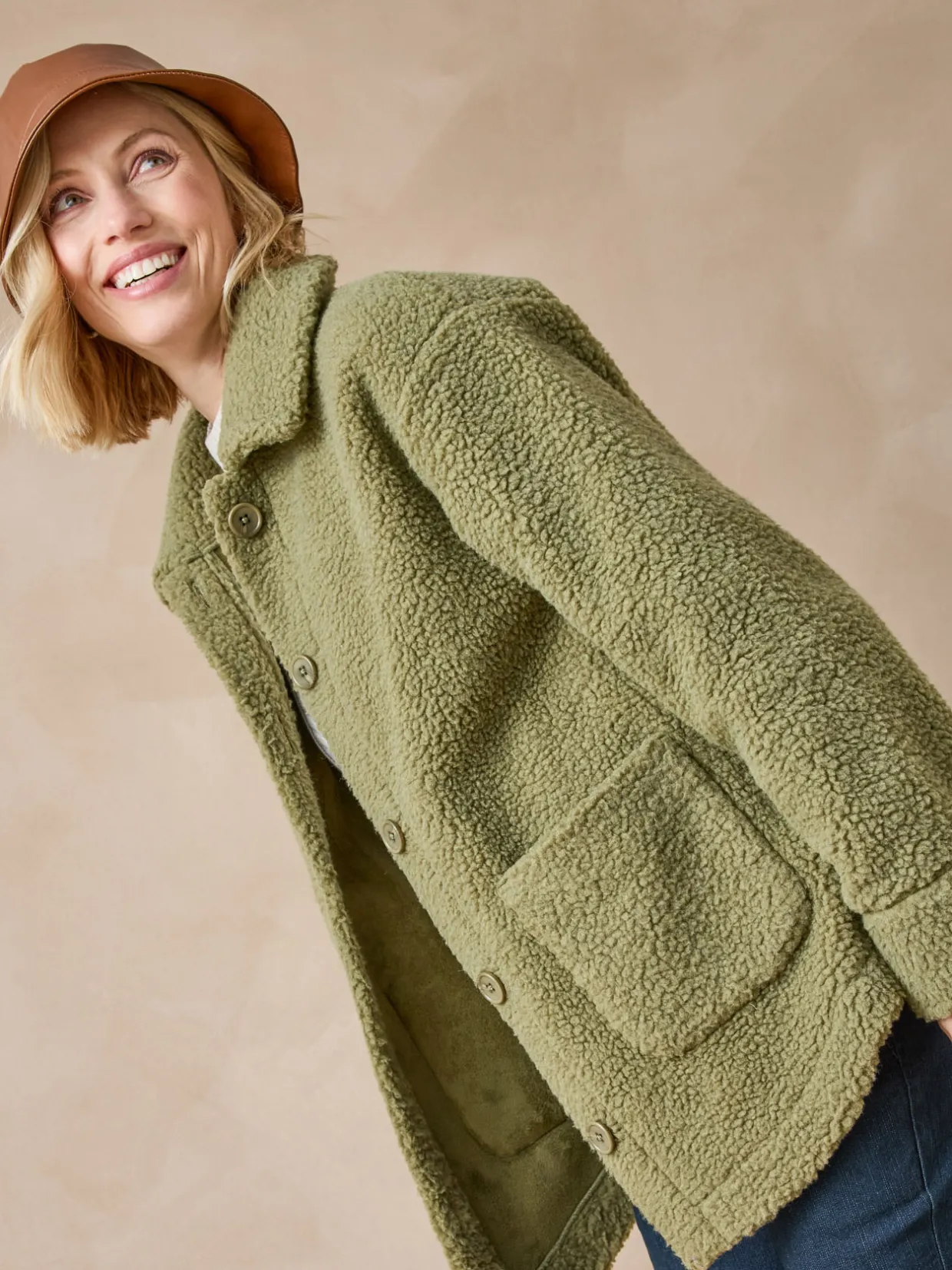 Femme Daxon Veste chaude en maille moutonnée