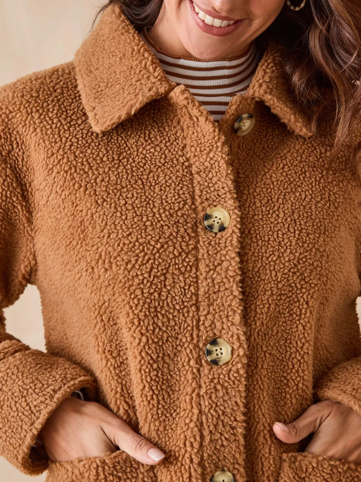 Femme Daxon Veste chaude en maille moutonnée