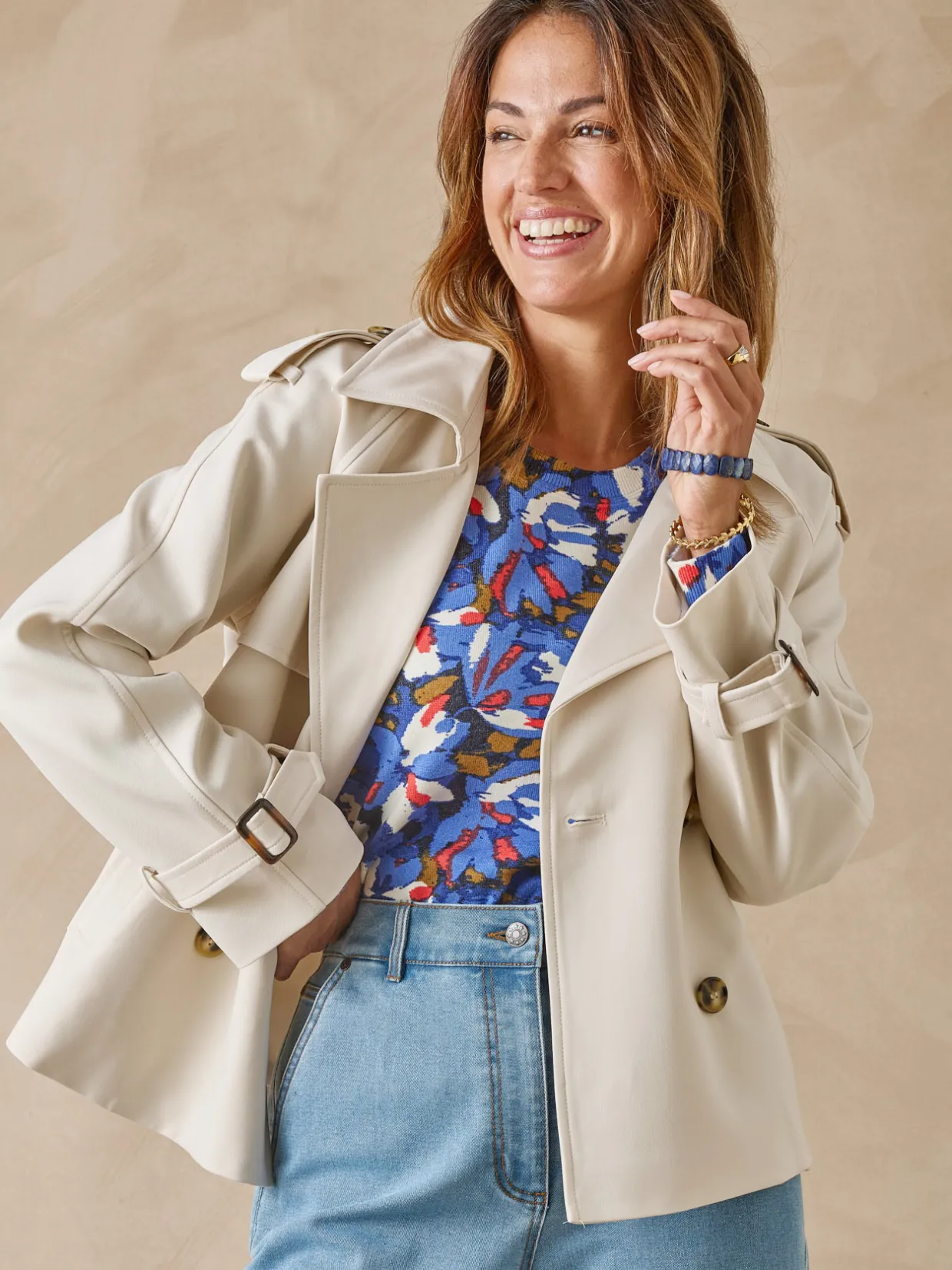 Femme Daxon Veste courte style trench