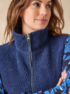 Femme Daxon Veste sans manches sherpa moumoute