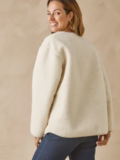 Femme Daxon Veste teddy sherpa moumoute chaude