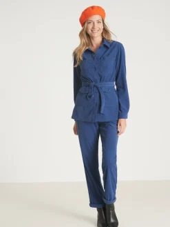 Femme Daxon Veste-saharienne en velours côtelé