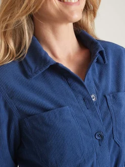 Femme Daxon Veste-saharienne en velours côtelé